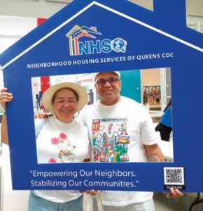 NHSQ Housing Expo 2023: How to Achieve Your Housing Dreams in Queens had more than 400 attendees interested in learning more about their housing options, making the event a great success. Above are Danny Rivera and his wife at the expo.