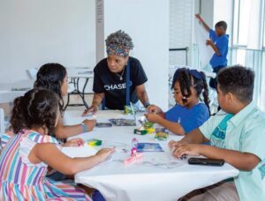 It was a fun day for the chil­dren, who participated in fun and educational activities, and had their faces painted.