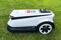 A side view of the Ecovacs Goat A3000 LiDAR Robot Lawn Mower